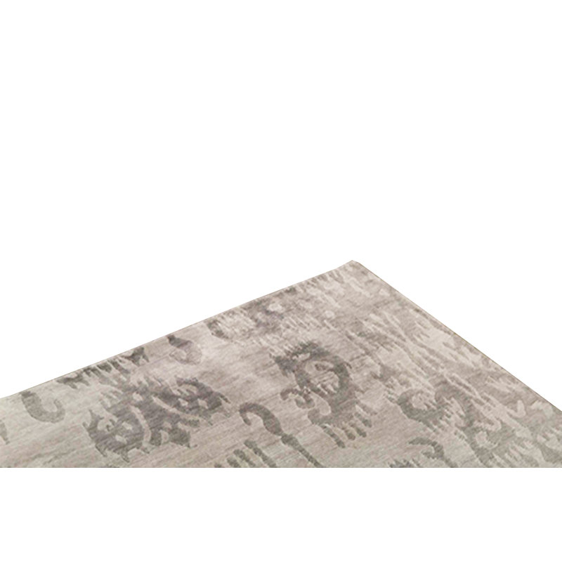 Himalayan Damask Area Rug in Gray/Taupe