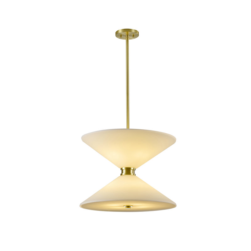 Transitional 8-Light Glass Pendant 