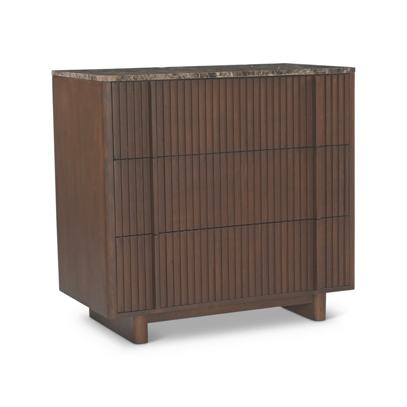 Caden Nightstand Walnut, Emperado