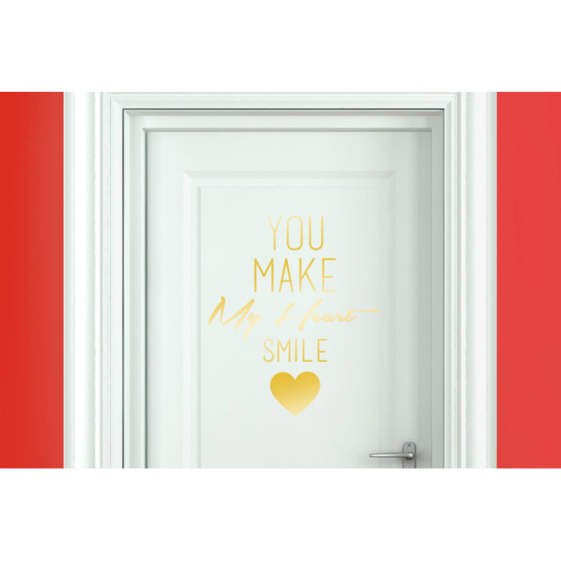 Wall Decal, Shiny Gold