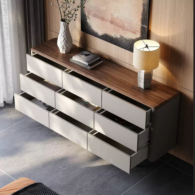 Household Multi-Drawer Sideboard, 33.46" H x 78.74" W x 15.75" D