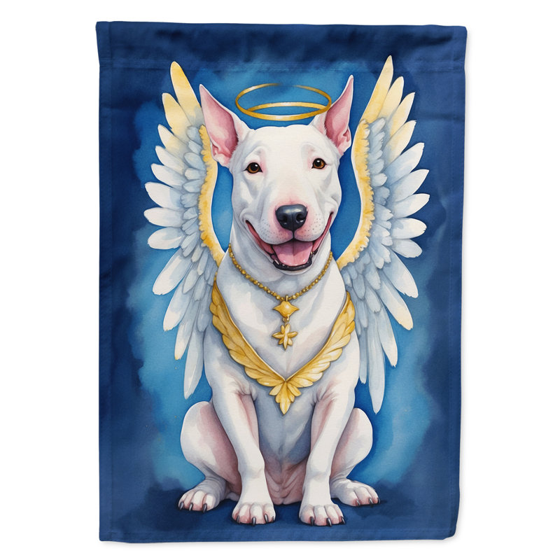 Bull-terrier, mon ange, drapeau de la maison