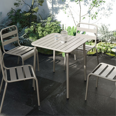 Sera Square Table Outdoor Courtyard Table Villa Open Air Dining Table Waterproof Table Retro American Modern Simple Balcony Table Coffee Table