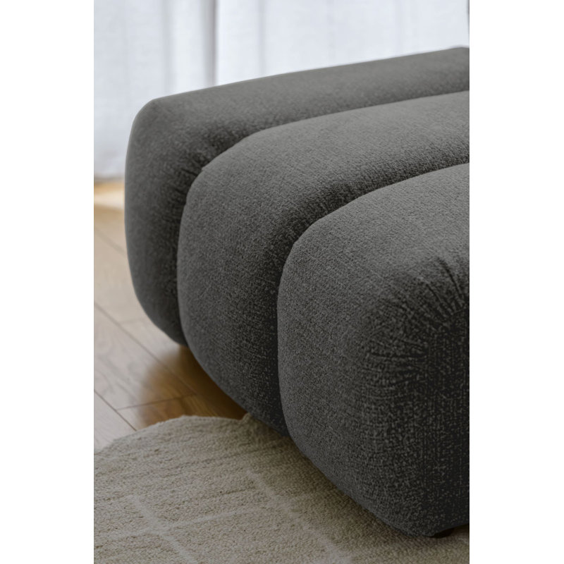 Shell Corner Sofa , 4, Left Hand Facing, Dark Grey