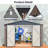 10' X 10' Metal Storage Shed For Ourdoor, Steel Yard Shed  With Design Of Lockable Doors, Utility And Tool Storage-118091688-118091689