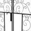 Arche de jardin en métal de 7,5 pi avec barrière Outsunny