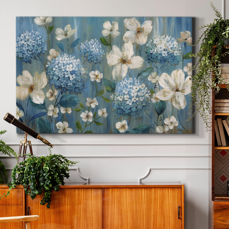 «Très Berry Blues», reproduction d'art sur toile tendue, H 60 po x l 40 po x P 1 po