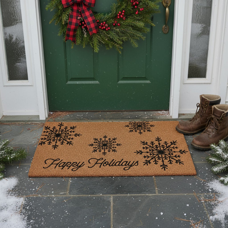 Paillasson Snowflakes 17 po x 29 po, L 17 po x L 29 po