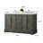  54" Freestanding Double Sink Bathroom Vanity with Top-1467495963