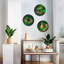 Art mural naturel en bois de cèdre naturel et mousse préservée-415810847