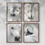 Arrangement vertical I, reproduction encadrée - ensemble de 4-425527581-425527582