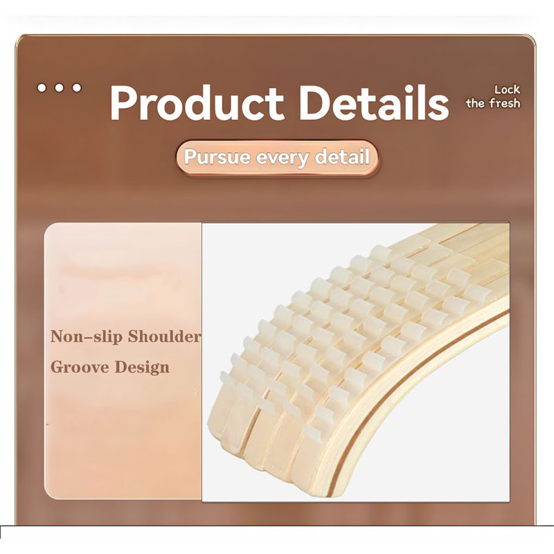 Cintres en bois antidérapants et durables, 30