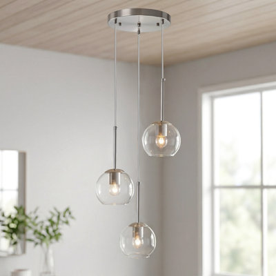 3-light Farmhouse Cluster Pendant