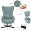 Fauteuil d'appoint inclinable en tissu de velours Hanayo
