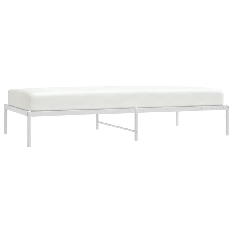Marlton Metal Bed Frame, Heavy-Duty, No Mattress, Extra Long Twin, White