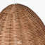 Norman 1 Light Dining Room Pendant With Ash Wicker Shade-259607466-259607380