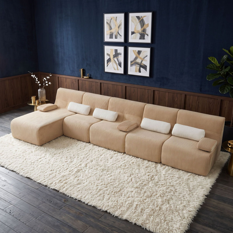 Canapé modulaire avec coussin, Café