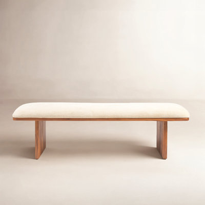 57" Velvet Bedroom Bench