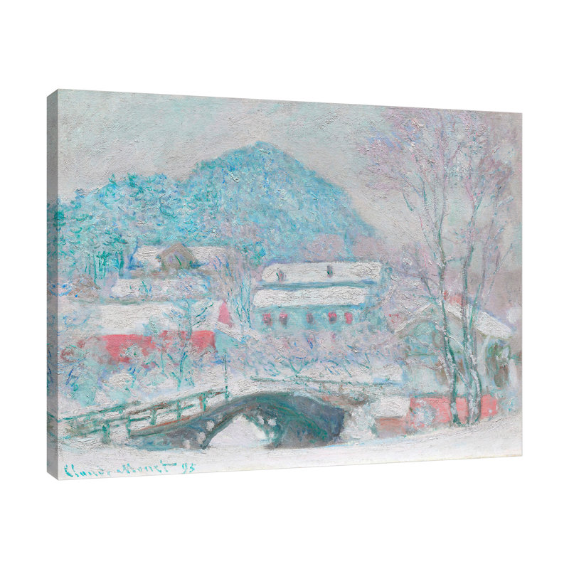 "Sandvika, Norvège" par Claude Monet - reproduction d'art sur toile tendue, H 36 po x l 45 po x P 1,5 po