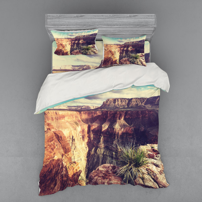 Ensemble de housse de couette canyon, Housse de couette grand + 3 pièces supplémentair