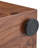 Premium Burl Walnut Veneer Cube Table with Height Adjustable Versatility