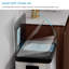 Poubelle à recyclage double en acier inoxydable 19 gallons avec contrôle des odeurs CleanAura et couvercle à fermeture en douceur Home Zone Living-131224154-93365607