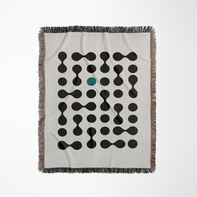 Lissa Dots Abstract Cotton Blend Blanket Throw