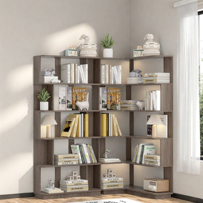 Bibliothèques en MDF peu encombrantes, ensemble de coin extensible, décoration intérieure moderne