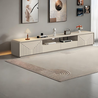Meuble télé moderne de style crème