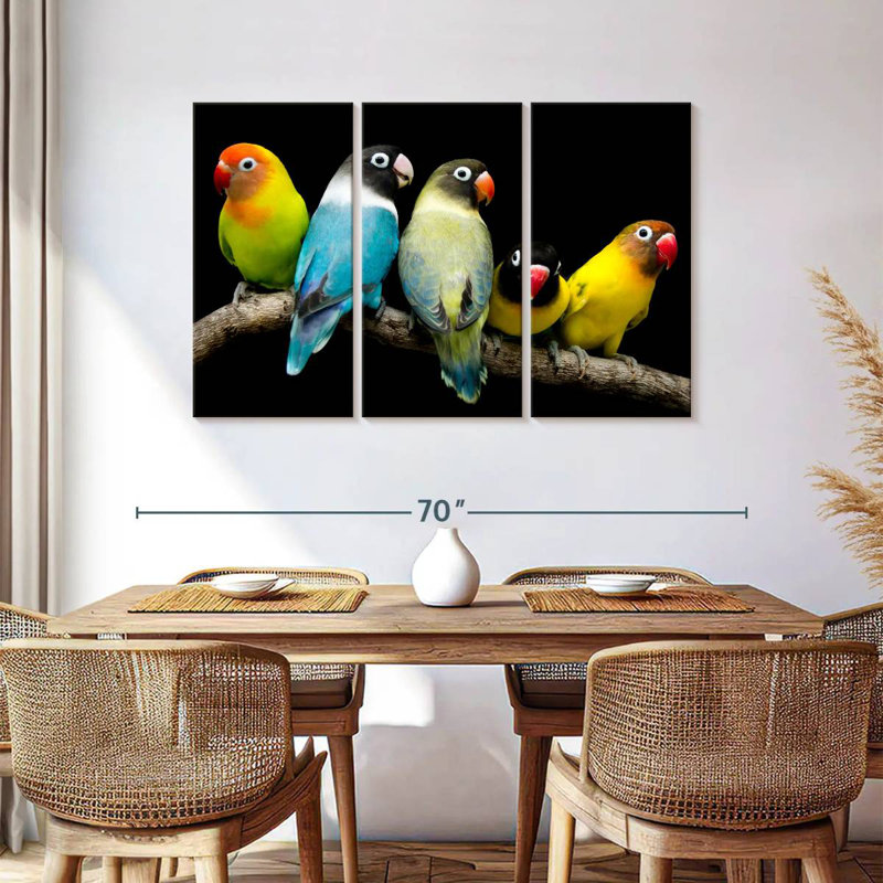Brampt Five Lovebird Pets, 36" H x 57" W