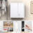 Metal Garage Storage Cabinet With Lock, Metal Wall Cabinets For Garage, Wall Mount Cabinet, Upper Cabinets Wall Mounted, Utility Cabinet With Adjustable Shelf-553922639