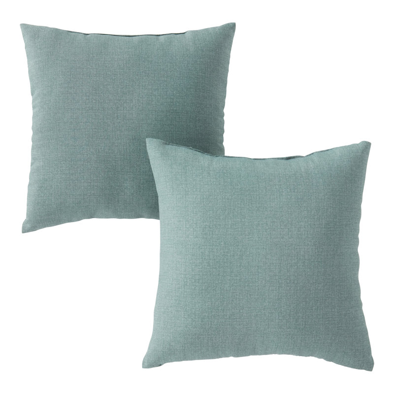 Housse de coussin d'extérieur carré Covington, Verre de mer