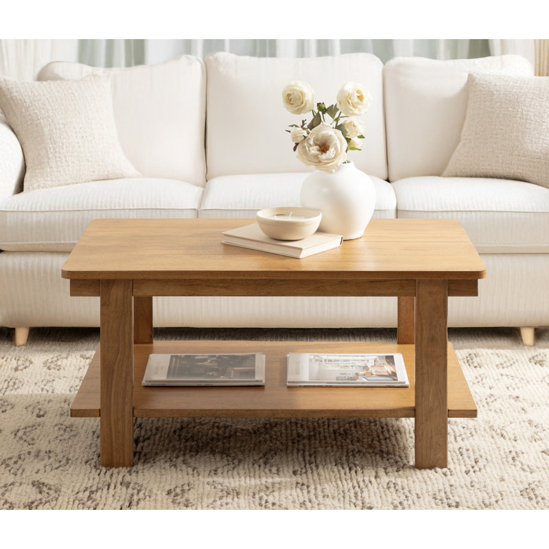 Table basse Foxford, Bois naturel