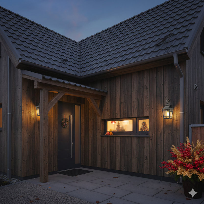 A Large Outdoor Wall Light Measuring 16.5 Inches, Featuring A Wall-Mount Design, Waterproof Black Finish, And Clear Glass Panels. Suitable For Patios, Hallways, And Garages (Single Unit).