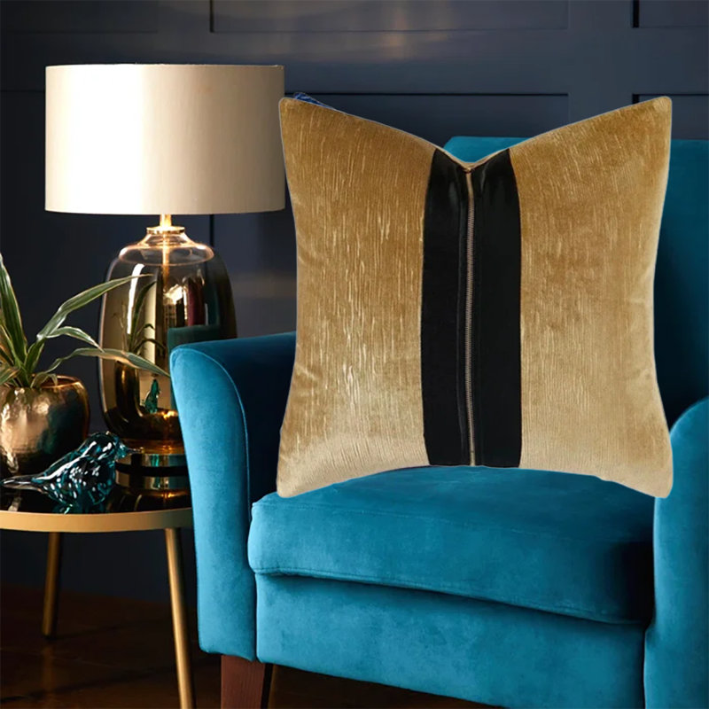 Housse de coussin en velours