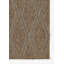 Tapis intérieur / extérieur à motif géométrique en sergé brun / beige-1110497632