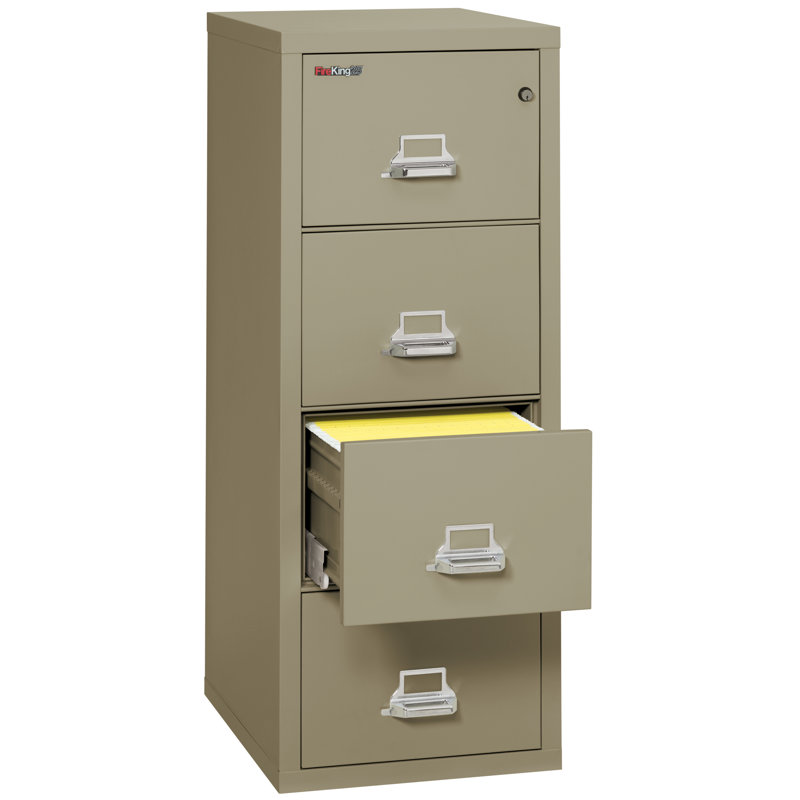 Fireproof 4 - Drawer File Cabinet, Pewter