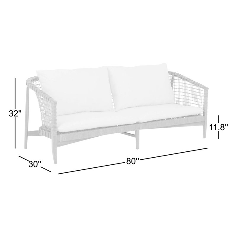 Kuna Outdoor Sofa White, White