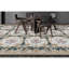 Needlepoint Wool Floral Area Rug in Dark Green/Brown