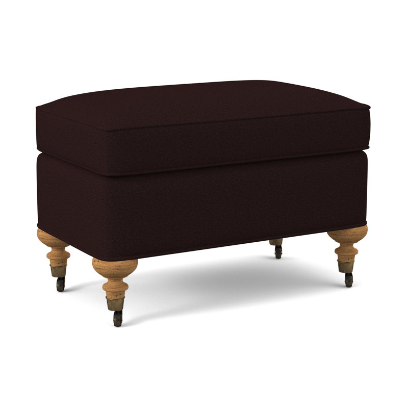 Repose-pieds standard Devan, Acajou Margaret, Ambre