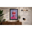 Pink Sunglasses Portrait Modern - Framed Print-457271127-457270956