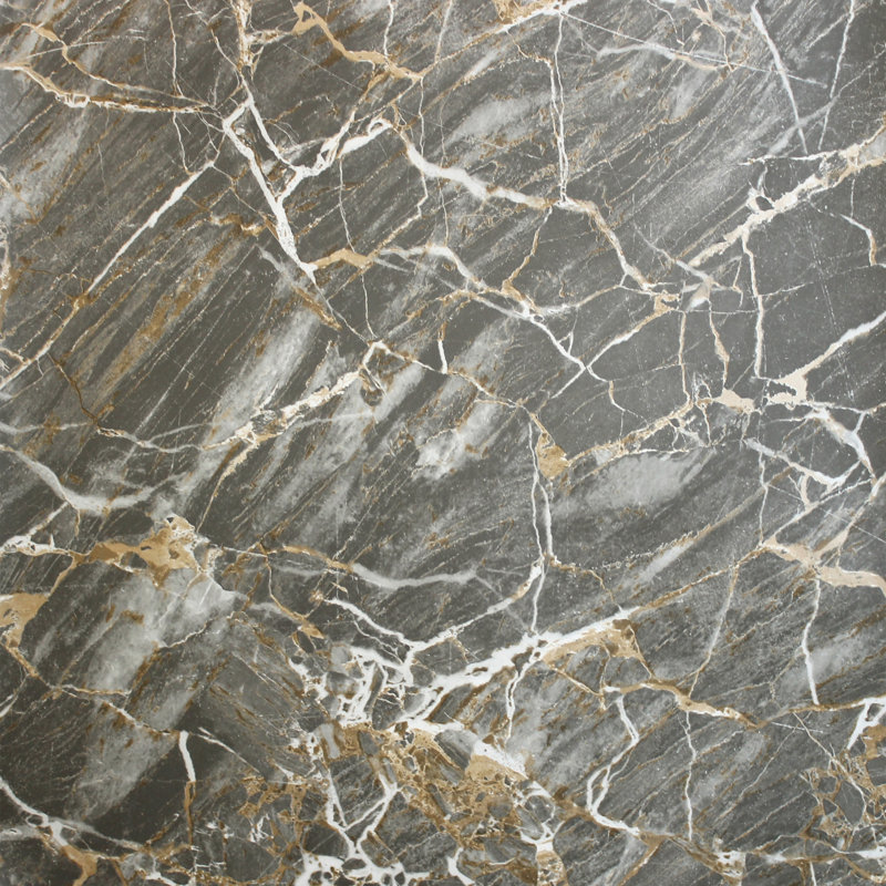 Carbon Onyx Marble Effect Wallpaper, Charcoal