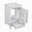 Meuble-lavabo moderne de 20 pouces avec lavabo en céramique-162952689