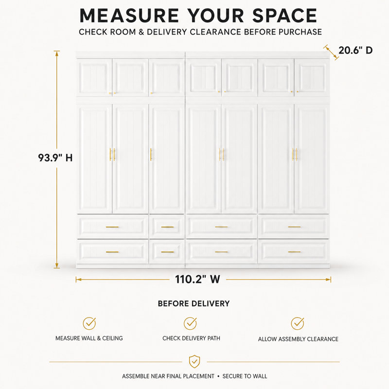 Amaurys 110.2 " W Armoire