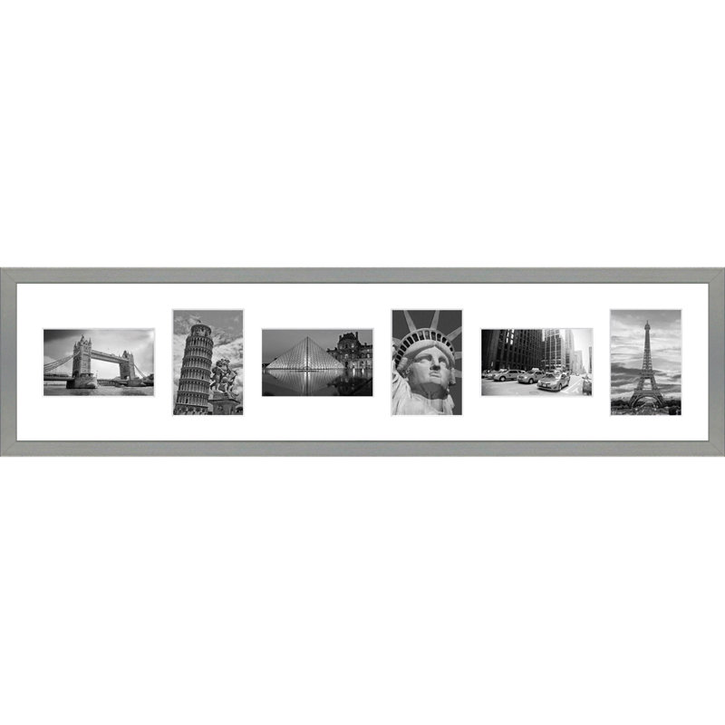 Addilynne Wood Picture Frame with Mat, Light Grey
