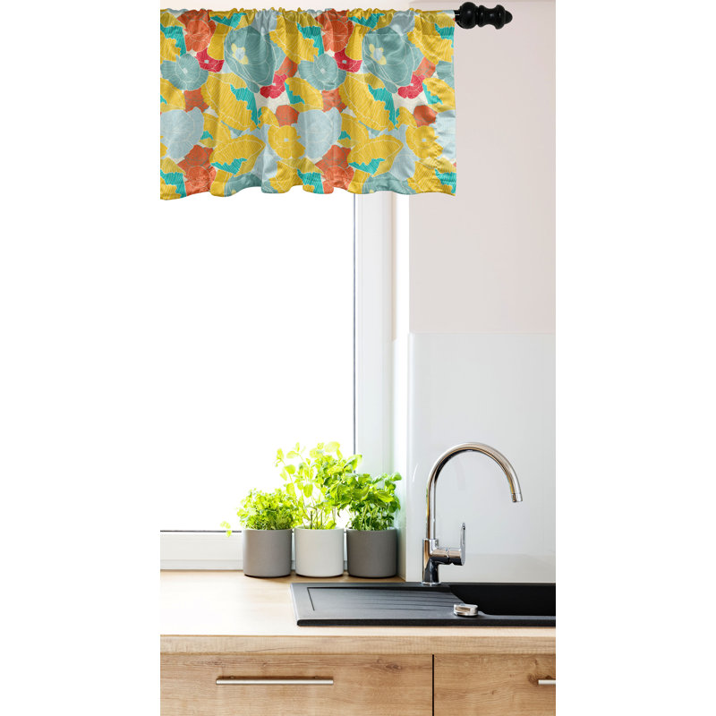 Multicolore cantonnière Ambesonne, L 54 po x L 12 po