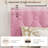 Pink King Bed Frame with Upholstered Headboard Heavy-Duty Platform Bed Frame with Strong Wood Slats No Box Spring Needed/Noise Free/Easy Assembly-1209085169