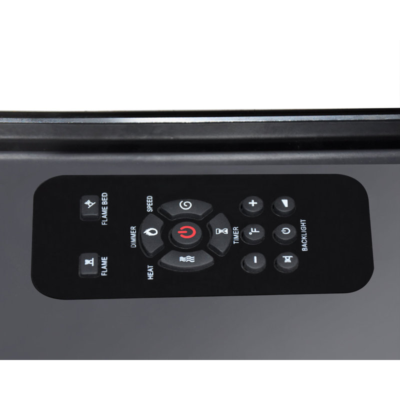 Meuble télé Swaney pour téléviseur de 40 po ou moins avec foyer électrique inclus, H 24 po x l 50 po x P 6,8 po