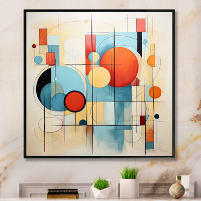 Colourful Mid Century Dynamic Duality I - Mid-Century Wall Decor