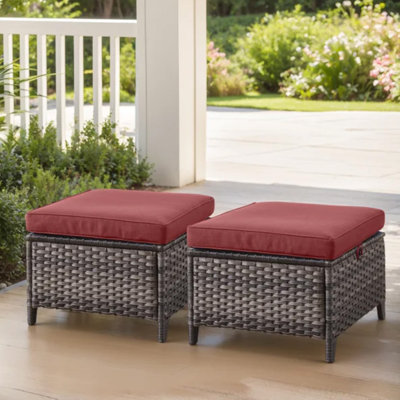 Bulou Upholstered Outdoor Ottoman